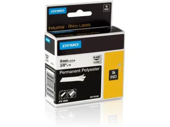 Schriftband-Kassette Dymo S0773830 1734523 Rhino 24mm x 5,5m, schwarz auf weiß