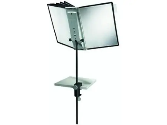 Sichttafel-Tischstativ Durable 5818-00 581800 Sherpa Desk Clamp 10 mit Tafelträger und 10 Sichttafeln