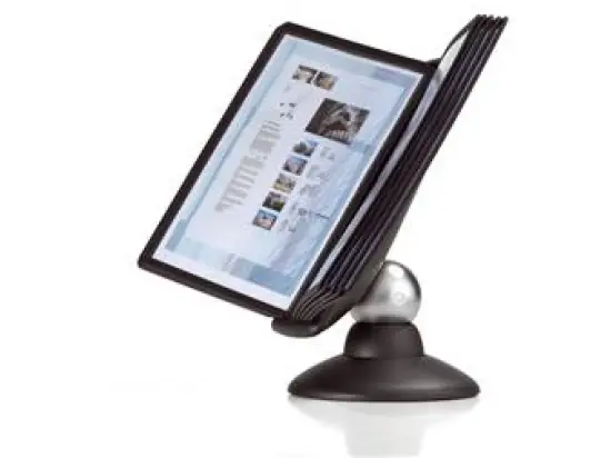 Sichttafel-Tischständer Durable 5587-01 558701 Sherpa Motion 10 schwarz drehbar mit 10 Tafeln