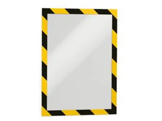 Magnetrahmen Durable 4944-130 4944130 Duraframe Security A4 gelb/schwarz selbstklebend, Pack 2 Stk