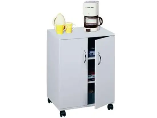 Multifunktionswagen Durable 3115-10 311510 74/53 grau geschlossen mit 2 Flügeltüren und 4 Böden 74/53