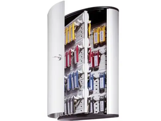Schlüsselschrank Durable 1955-23 195523 Key Box 72 72 Schlüssel silber 72 42,7x31,4x12,5cm