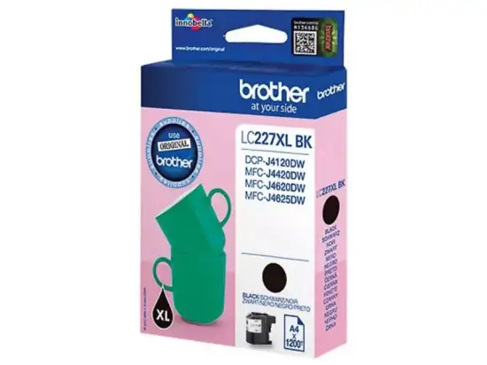 Tintenpatrone Brother LC227XLBK schwarz 1.200 Seiten