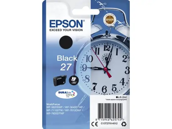 Tintenpatrone Epson C13T27014012 27 schwarz 6.2ml 350 Seiten
