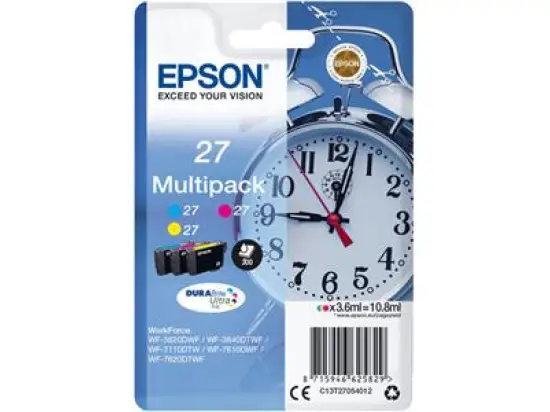 Tintenpatrone Epson C13T27054012 27 Multipack 10.8ml je 1 x cyan/magenta/gelb