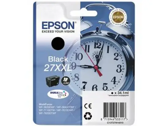 Tintenpatrone Epson C13T27914012 27XXL schwarz 34.1ml 2.200 Seiten