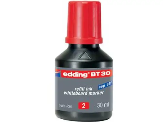 Whiteboardmarker-Nachfülltusche Edding BT30 4-BT30002 rot, für edding 2/250/360/361/363/365, 30ml