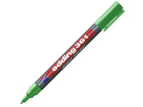 Whiteboardmarker Edding 361 4-361004 1mm, Rundspitze, grün