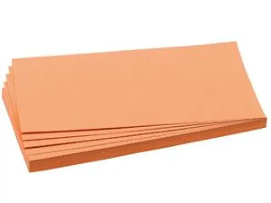 Moderationskarten Franken UMZ102005 UMZ 1020 05 Rechteck, 95 x 205 mm, orange, Pack 500 Stk