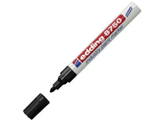 Lackmarker Edding 8750 4-8750001 2-4mm, Rundspitze, schwarz