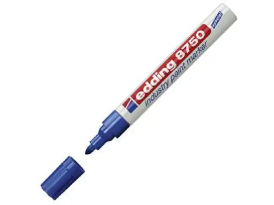 Lackmarker Edding 8750 4-8750003 2-4mm, Rundspitze, blau, Pack 10 Stk