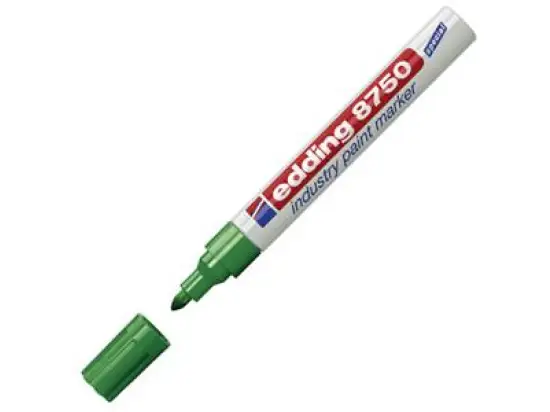 Lackmarker Edding 8750 4-8750004 2-4mm, Rundspitze, grün, Pack 10 Stk