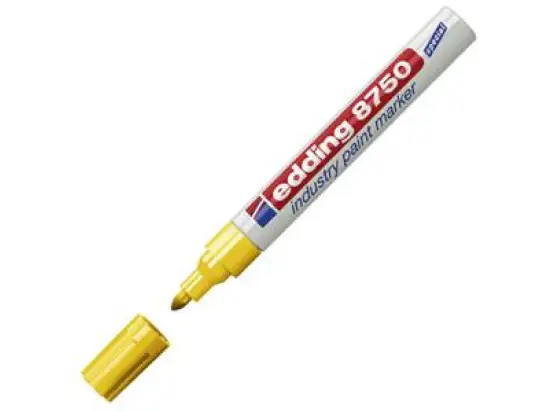 Lackmarker Edding 8750 4-8750005 2-4mm, Rundspitze, gelb, Pack 10 Stk