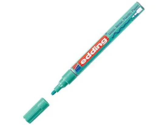 Glanzlack-Marker Edding 751 4-751-9-074 1-2mm, Rundspitze, grün-metallic