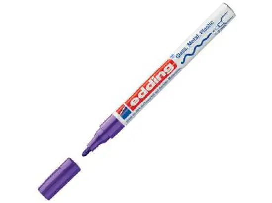 Glanzlack-Marker Edding 751 4-751-9-008 1-2mm, Rundspitze, violett, Pack 10 Stk