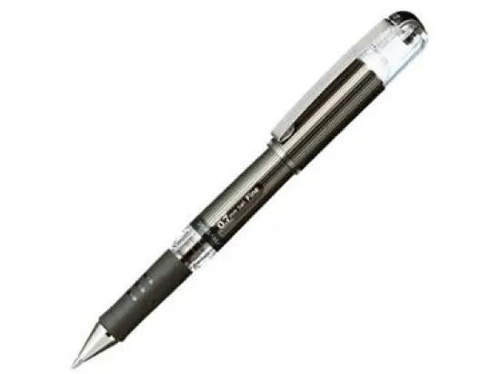 Gelroller Pentel K227-A Hybrid Gel Grip DX Schreibfarbe: schwarz, Pack 12 Stk