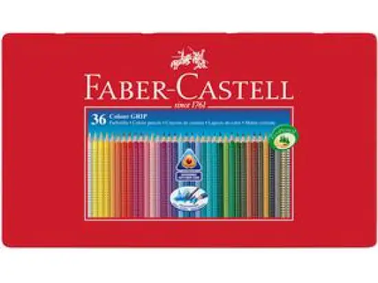 Buntstift Faber-Castell 112435 Colour Grip 36er-Metalletui