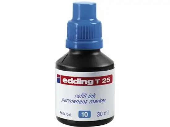 Permanentmarker-Nachfülltusche Edding T25 4-T25010 hellblau, für permanente Edding Marker, Flasche 30ml