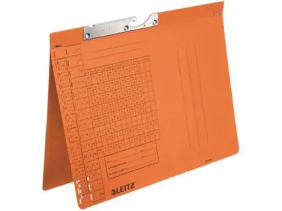 Pendelhefter Leitz 2094-00-45 20940045 A4, Manilakarton 250g, Amtsheftung, orange, Pack 50 Stk