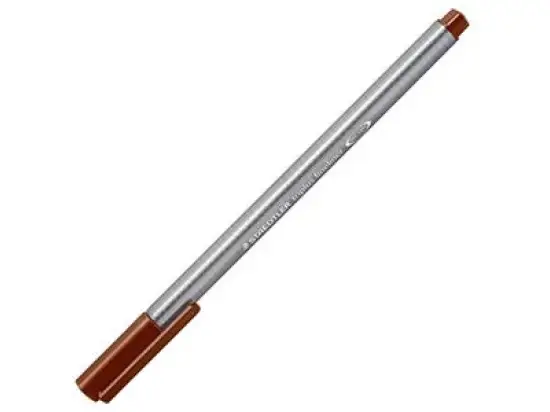 Fineliner Staedtler 334-76 triplus Schreibfarbe: van-Dyke-braun, Pack 10 Stk