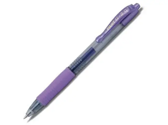 Gelschreiber Pilot BL-G2-7-MV 2605078 G-2 07 metallic Schreibfarbe: metallicviolett, Pack 12 Stk