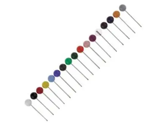 Markiernadeln Alco 612 Kopf 5mm rot Länge 16mm, Pack 100 Stk