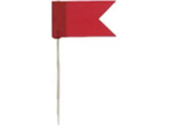 Markierfahnen Alco 712 rot 35 mm lang, Pack 20 Stk