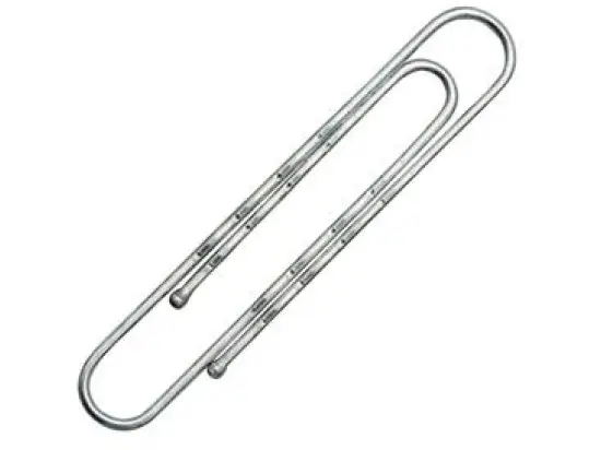 Aktenklammern Norica 2262 77mm gewellt Norica verzinkt mit Kugelenden, Pack 100 Stk