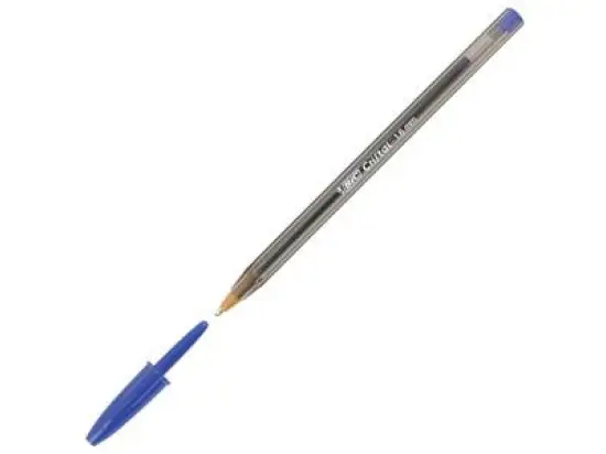 Kugelschreiber Bic 880656 Cristal large 0,6mm, mit Kappe, dokumentenecht, blau