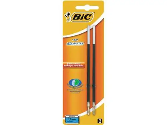 Kugelschreibermine Bic 893678 IS1197 0,4mm schwarz, Blister 2 Stk