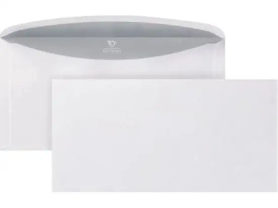 Briefumschlag Bong 01526150 C6/5 ohne Fenster nassklebend weiß 75g ASK 114x229mm, Pack 1000 Stk