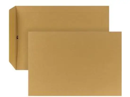 Versandtasche Posthorn 04050336 B5 ohne Fenster nassklebend braun 90g, Pack 500 Stk