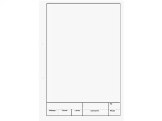 Kieser-Zeichenblock Brunnen 10-42237 1042237 A4 blanko 25 Blatt, Pack 10 Stk