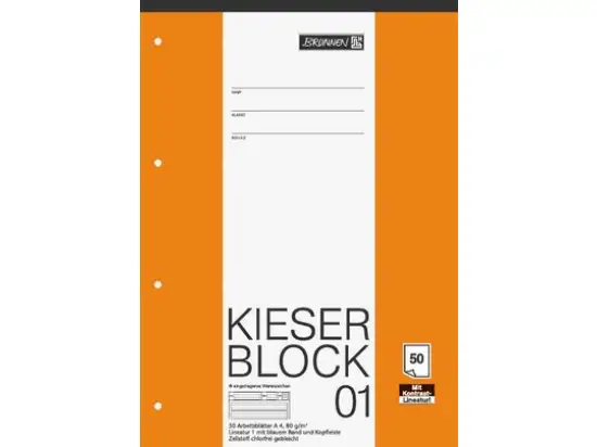 Kieserblock Brunnen 10-42941 1042941 A4 Lineatur-1 50 Blatt