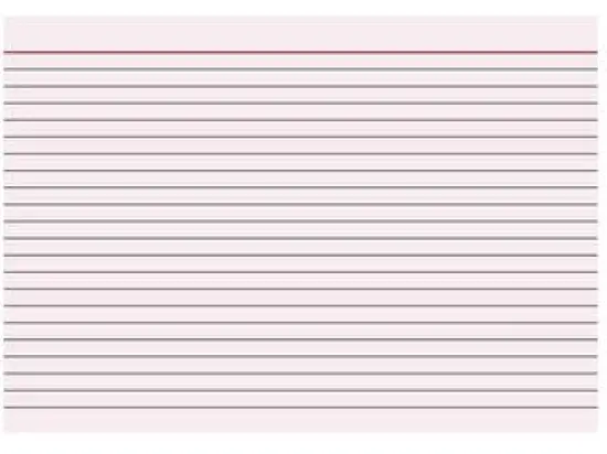 Karteikarten Brunnen 10-2250120 102250120 A5 liniert rot, Pack 100 Stk