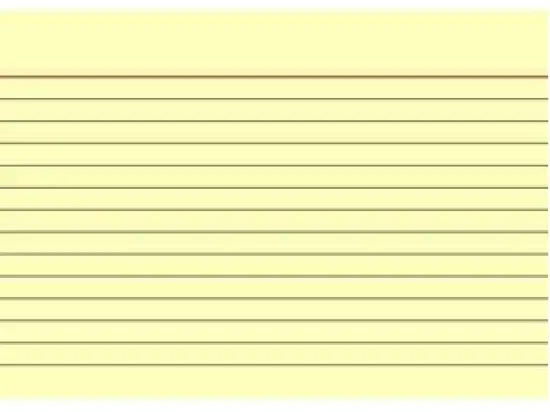 Karteikarten Brunnen 10-2260110 102260110 A6 liniert gelb, Pack 100 Stk