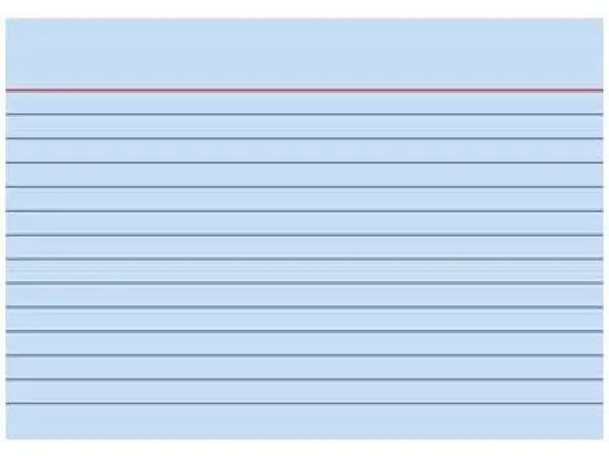 Karteikarten Brunnen 10-2260130 102260130 A6 liniert blau, Pack 100 Stk