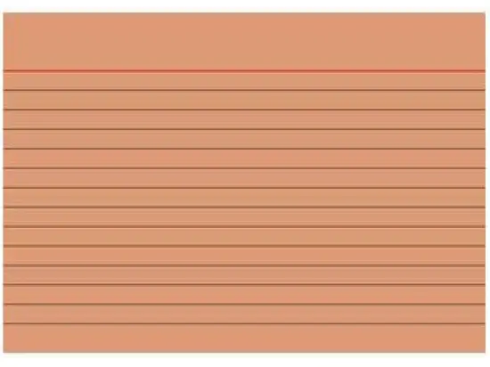 Karteikarten Brunnen 10-2260140 102260140 A6 liniert orange, Pack 100 Stk