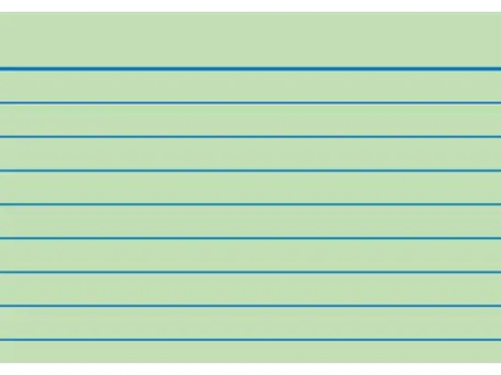 Karteikarten Brunnen 10-2282250 102282250 A8 liniert grün, Pack 100 Stk