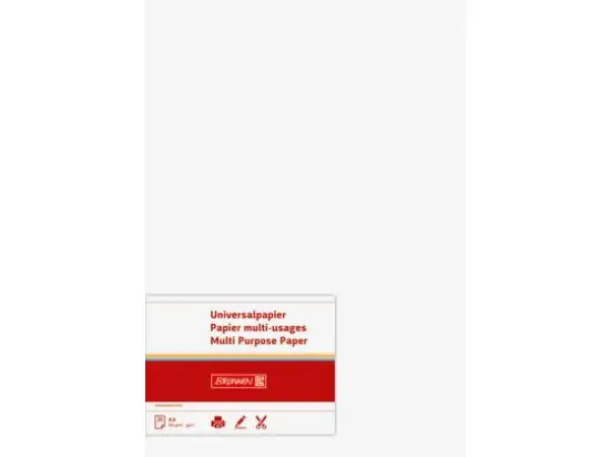 Briefbogen Brunnen 10-5122500 105122500 weiß A4 160g, Pack 5 x 25 Blatt