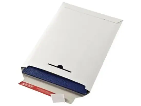 Vollpapptasche ColomPac CP 012.02 B5+ weiß 210x265x-30 mm wiederverschliessbar