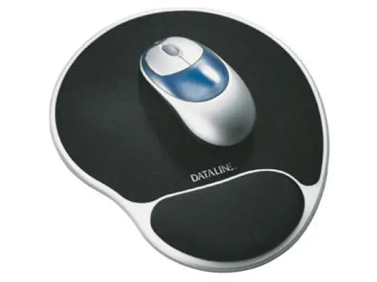 Mausunterlage Esselte 67038 Dataline Gel Rest schwarz/silber