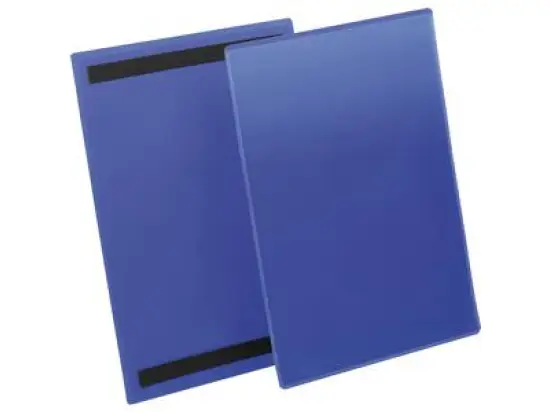 Kennzeichnungstasche Durable 1744-07 174407 A4-hoch blau magnetisch A4 Hochformat, Pack 50 Stk