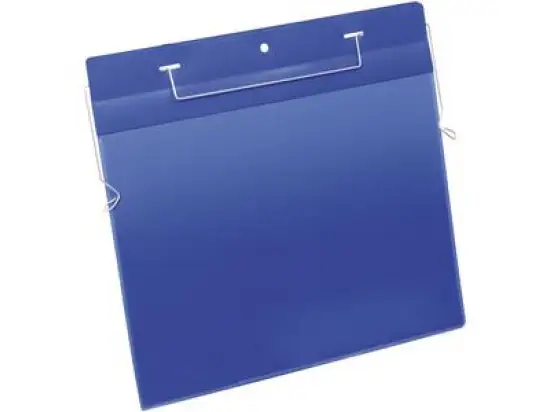 Drahtbügeltaschen Durable 1754-07 175407 A4 quer blau 297x210mm, Pack 50 Stk