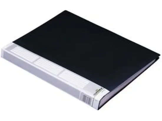 Sichtbuch Durable 2425-01 242501 Duralook A4 32mm schwarz mit 50 Sichtüllen, Pack 2 Stk