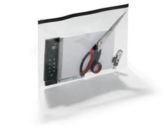 Reißverschlusstasche Durable 2479-01 247901 Zip Bag A4 PVC transparent, Pack 5 Stk