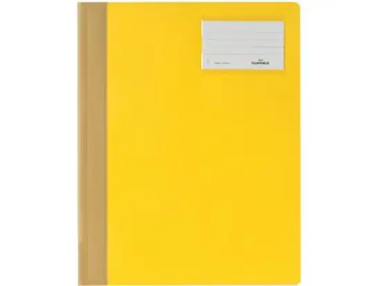 Schnellhefter Durable 2500-04 250004 gelb A4 PVC mit Tasche und Beschriftungsfenster