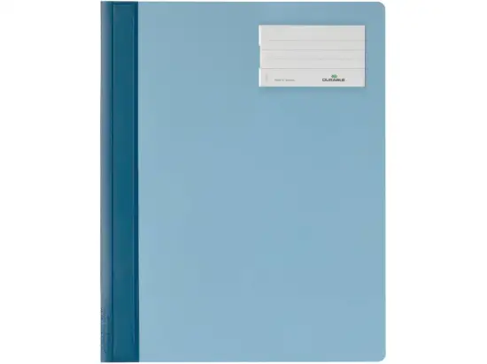 Schnellhefter Durable 2500-06 250006 blau A4 PVC mit Tasche und Beschriftungsfenster