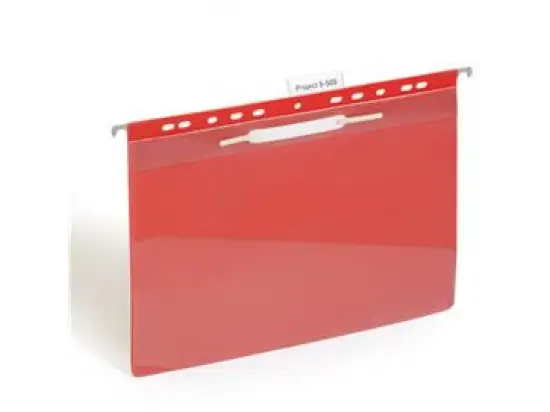 Einhängesichthefter Durable 2560-03 256003 rot A4 Universallochung und Innentasche