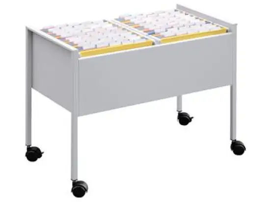 Hängemappenwagen Durable 3082-23 308223 Economy 100 Duo A4 silber für ca. 100 Hängemappen A4